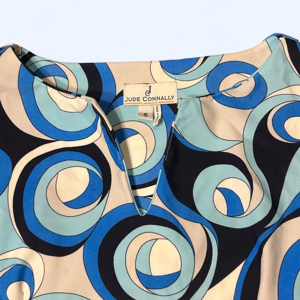 60s Blue Mod Shift Dress by Jude Connally! - Picture 3 of 8